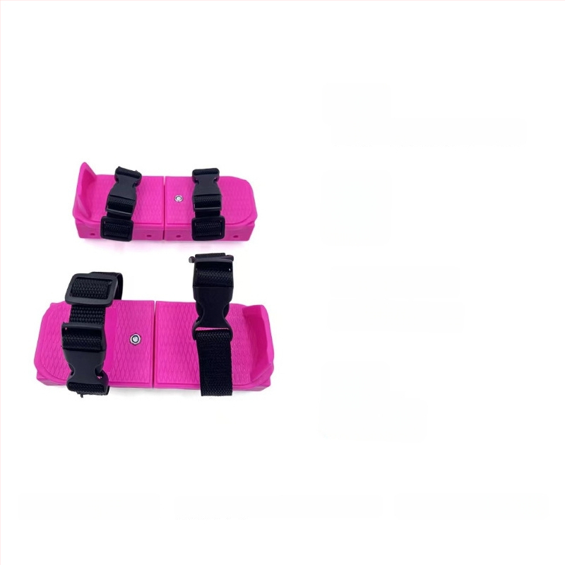 Moqian Vaikų ledinių čiužinių pradžiai – slidinėjimui ir čiuožimui, Viršus: webbing, Ašmenys: nerūdijantis plienas, Padas: plastikas + metalas