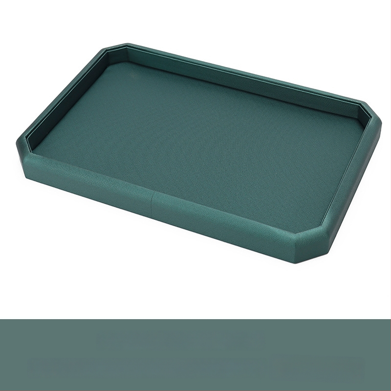 Aštuonkampis PU odos juvelyrinių dėklas, vieno sluoksnio demonstravimo dėklas, siuvimo apdaila, aukštos kokybės stilius