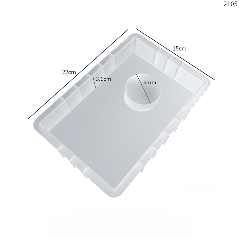 Silikoninė forma DIY laikrodžio pendulio stendui, geometrinis Europos stilius, kvadrato formos, tinkama gipsiui, epoksidinei resinai, žvakėms ir juvelyrikos gamybai
