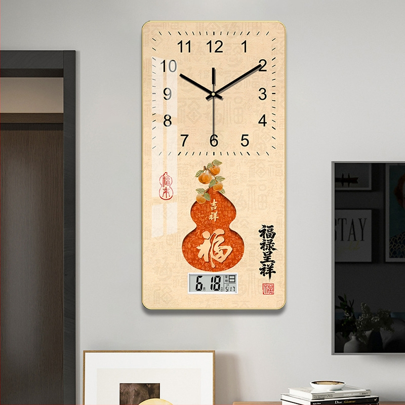 Seinaline kell kalendri ja termomeetriga, vaikne liikumine, näitajad + numbrid, vaigukorpus