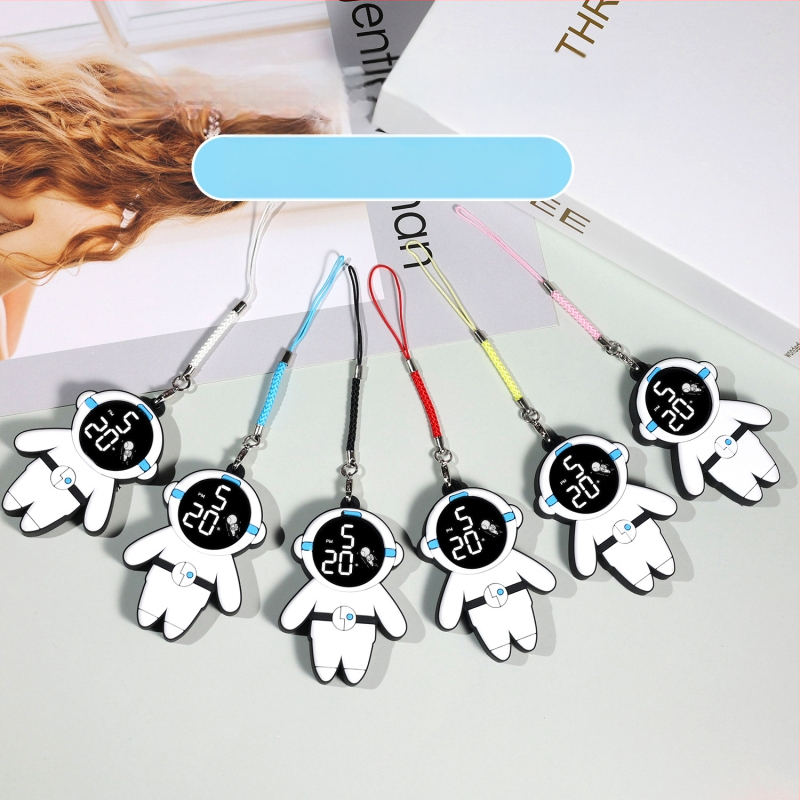 Ключодържател с електронен часовник за ученици със светещ цифров дисплей, водоустойчив до 10 м, електронен ход