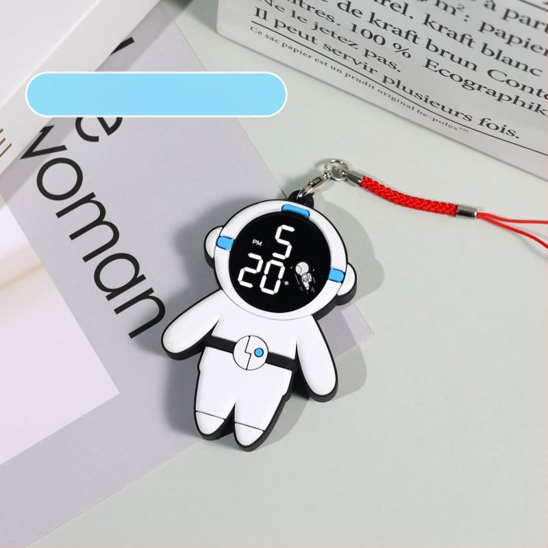 Ключодържател с електронен часовник за ученици със светещ цифров дисплей, водоустойчив до 10 м, електронен ход