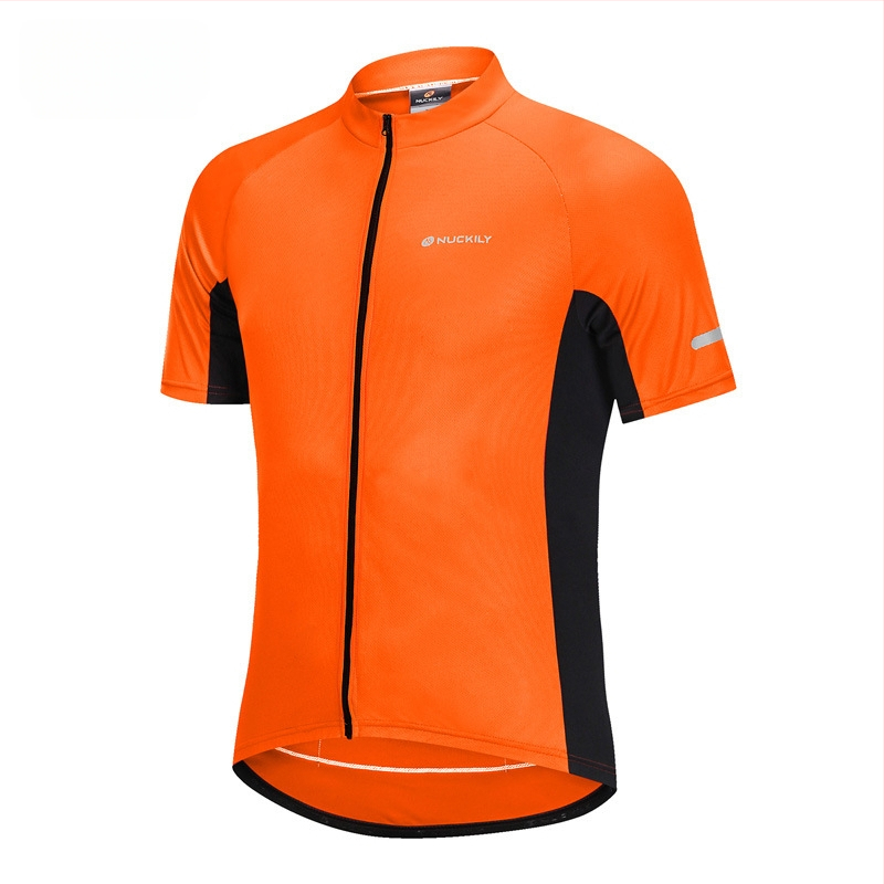 Unisex īsām piedurknēm velosipēdu krekls, režģa audums, mitrumu vadība