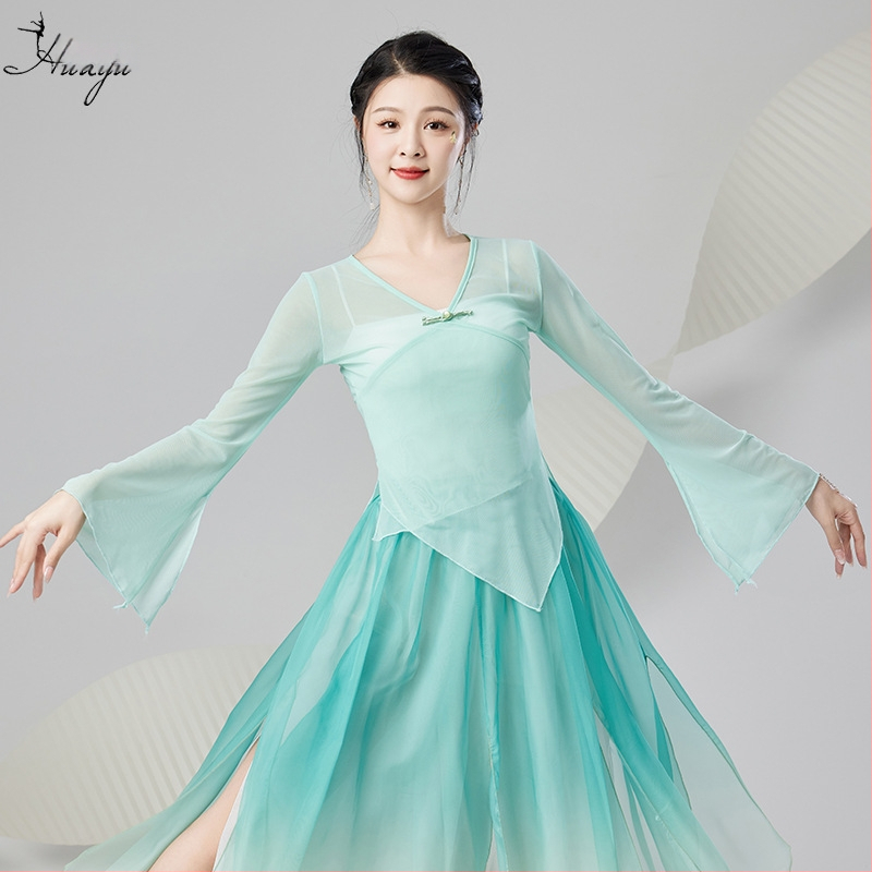 Tīkla tops ķīniešu stila klasiskajām dejām – sieviešu skatuves tērps, pavasaris 2024, vecuma grupai 25–29 gadi