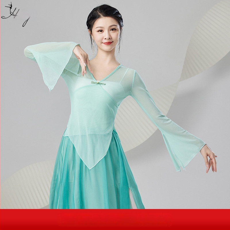 Tīkla tops ķīniešu stila klasiskajām dejām – sieviešu skatuves tērps, pavasaris 2024, vecuma grupai 25–29 gadi