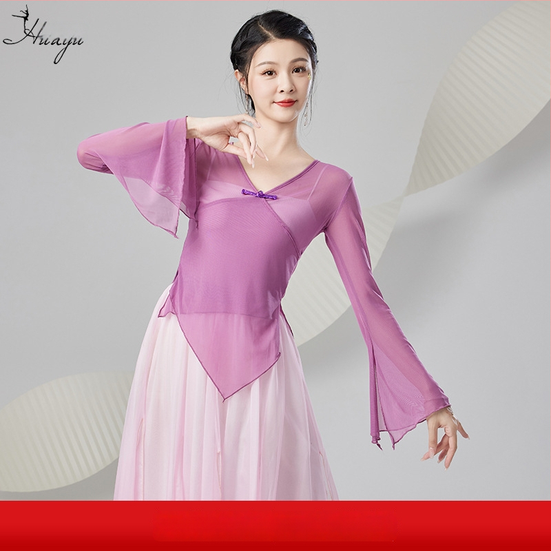 Tīkla tops ķīniešu stila klasiskajām dejām – sieviešu skatuves tērps, pavasaris 2024, vecuma grupai 25–29 gadi