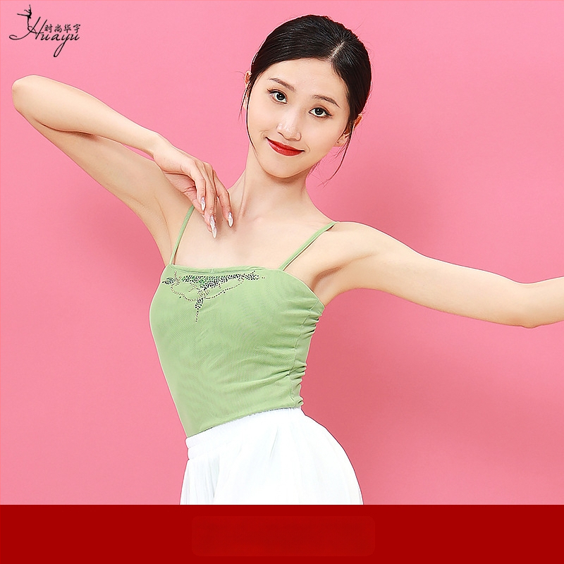 Sievietes klasiskā deju tīkla tops ķīniešu stilā, poliestera 50–70%, vasara 2025