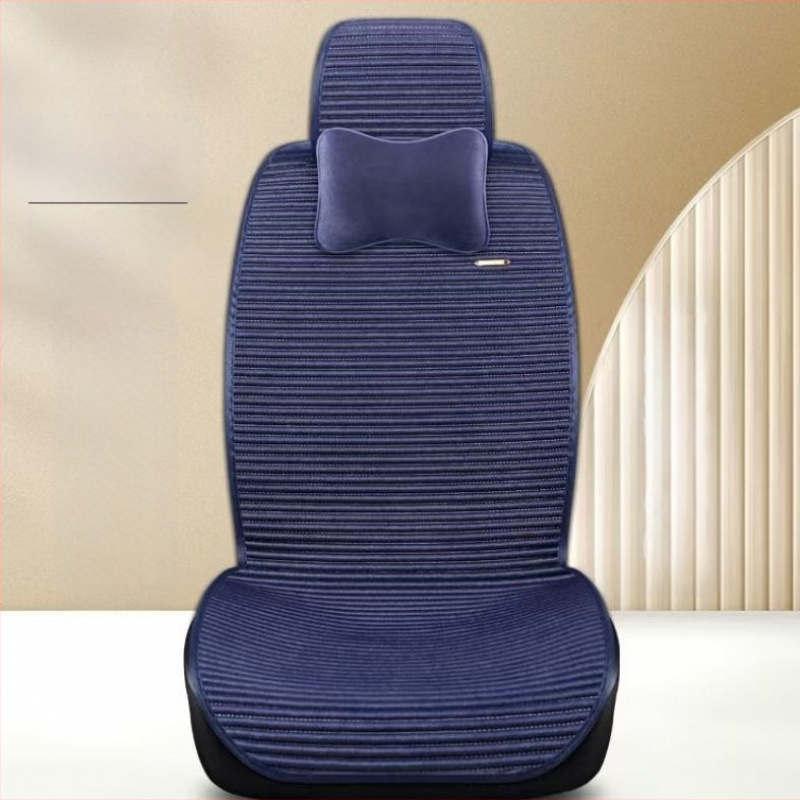 Kravas automašīnas sēdekļa spilvens – pildījums no zoss pūkas, virsma no akrila šķiedras, vasaras elpojošs, universāls piecām vietām