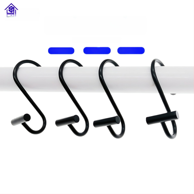 Metāla aizkaru karabīne, cilindriskā T- un S-formas dizains, mūsdienīgs minimālisma stils, fu'luo