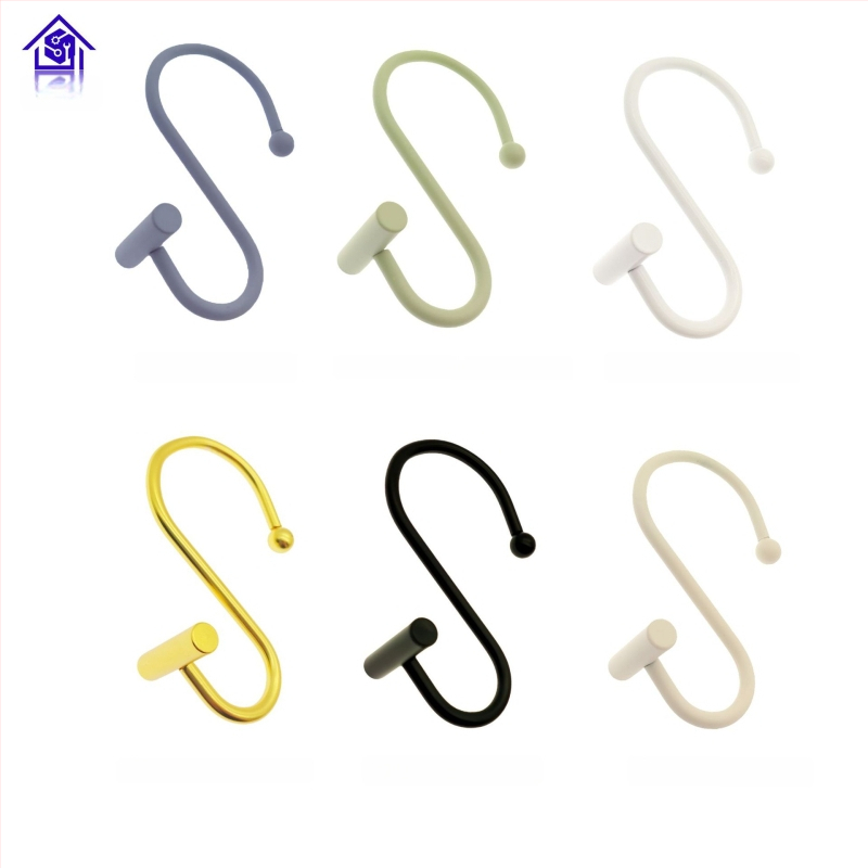 Metāla aizkaru karabīne, cilindriskā T- un S-formas dizains, mūsdienīgs minimālisma stils, fu'luo