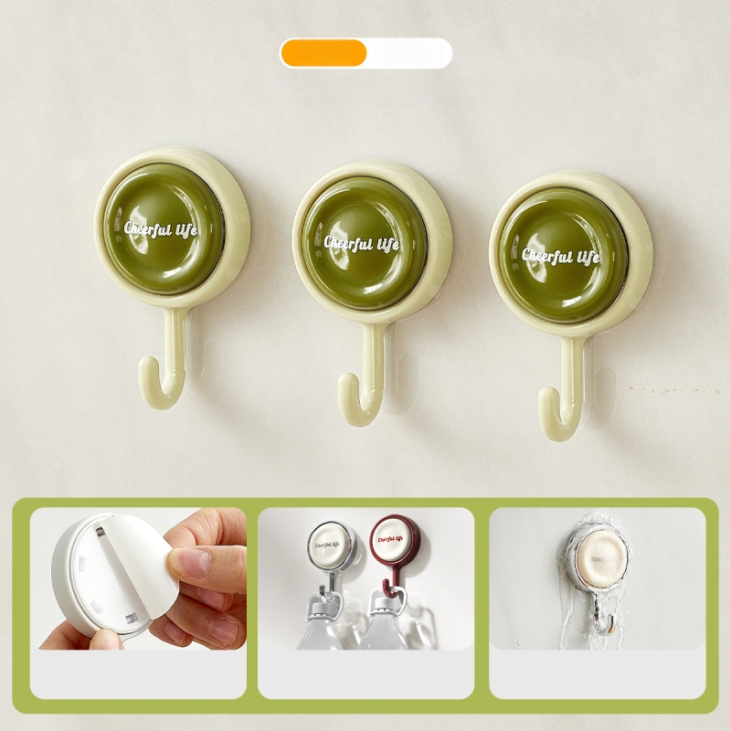 Κρεμάστρα πόρτας με ισχυρή κόλλα, χωρίς διάτρηση, για κουζίνα και μπάνιο, μονός γάντζος, πλαστικό κατάλληλο για τρόφιμα, μέγιστο φορτίο 2 kg