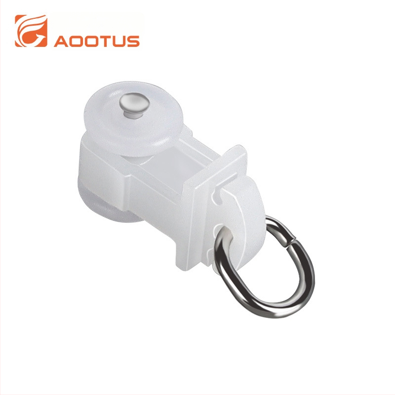 Aizkaru rievu ritināšanas aksesuāri, modelis T26-33; materiāls PE + nerūsējošs tērauds; piemērots karājamiem aizkariem; pielāgota apstrāde