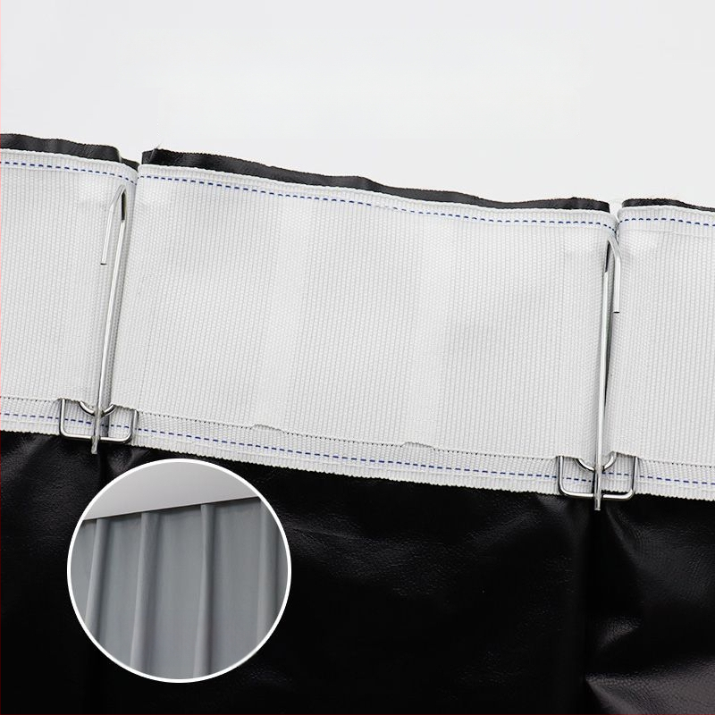 Draperie blackout Nordic din țesătură compozită, șină roman perforată, umbrire 71–90%, potrivită pentru living și dormitor.