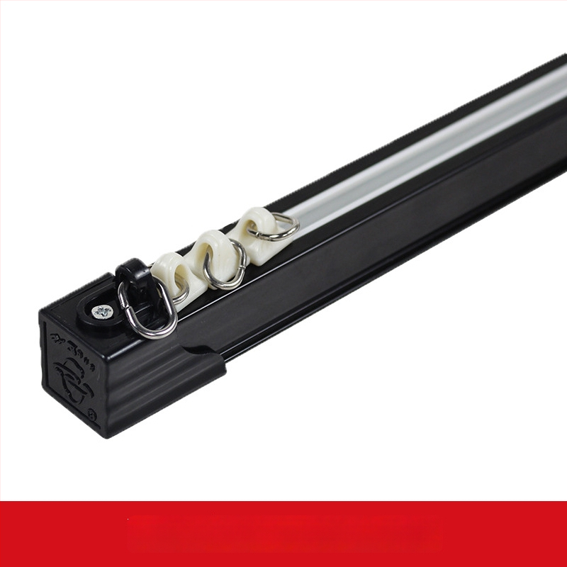 Aizkaru furnitūra — alumīnija sakausējums — piemērots karājamu aizkaru piekāršanai — zīmols Shenzhou Yuye — moderns un minimālisks stils