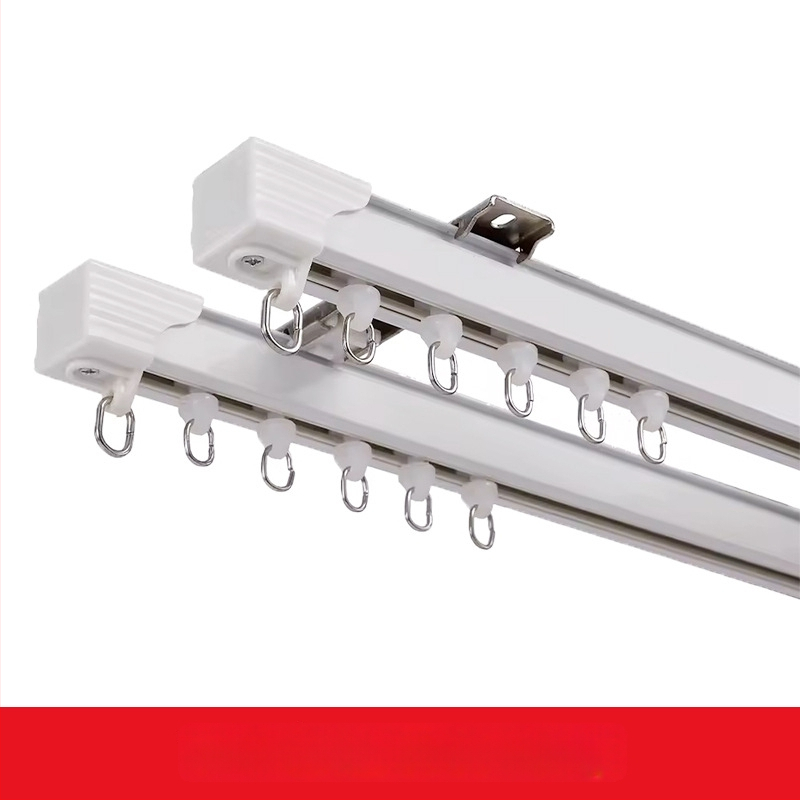 Aizkaru furnitūra — alumīnija sakausējums — piemērots karājamu aizkaru piekāršanai — zīmols Shenzhou Yuye — moderns un minimālisks stils