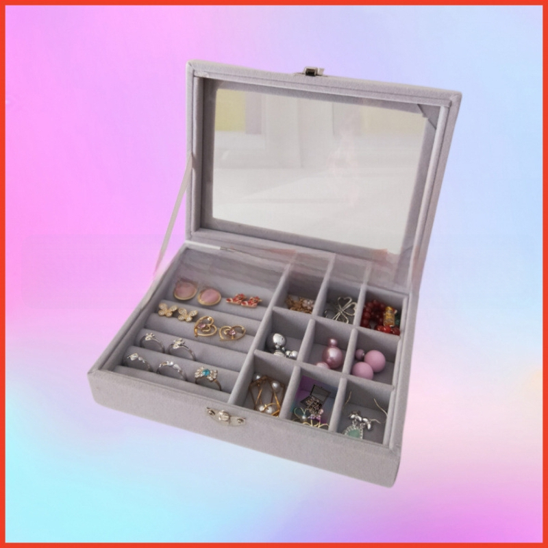 Kaelakee hoiukarp flaneli vooderdusega, tolmukindel kaas, moods minimalistlik disain