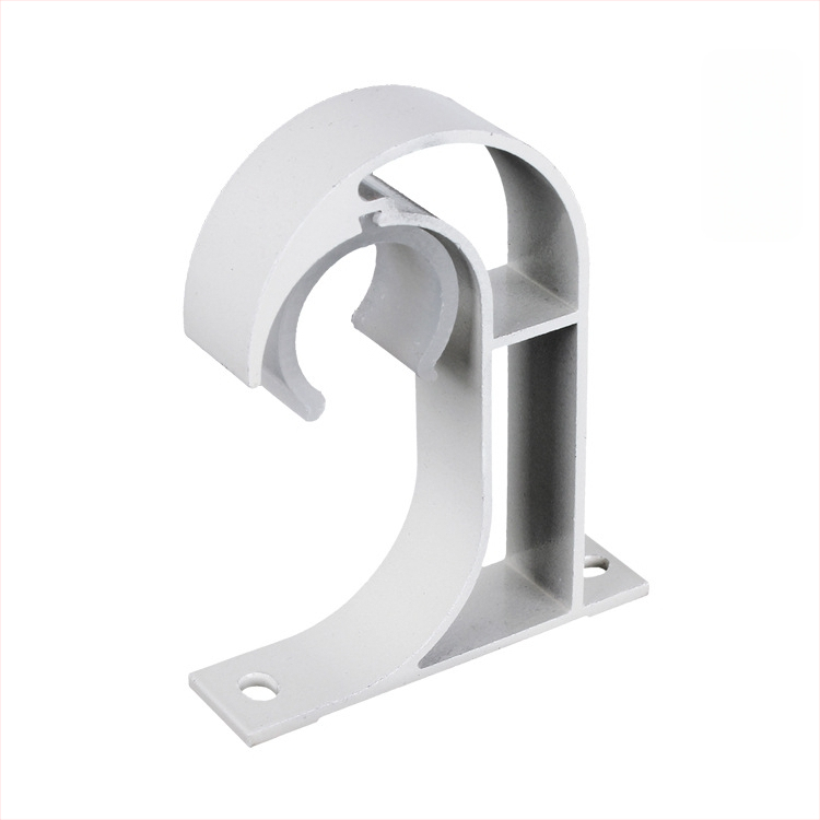 Romas stangas stiprinājums, alumīnija sakausējums, DGDM ar vienu āķi, piemērots aizkariem