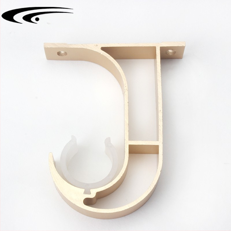 Romas stangas stiprinājums, alumīnija sakausējums, DGDM ar vienu āķi, piemērots aizkariem