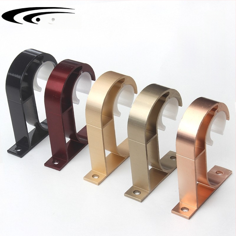 Romas stangas stiprinājums, alumīnija sakausējums, DGDM ar vienu āķi, piemērots aizkariem