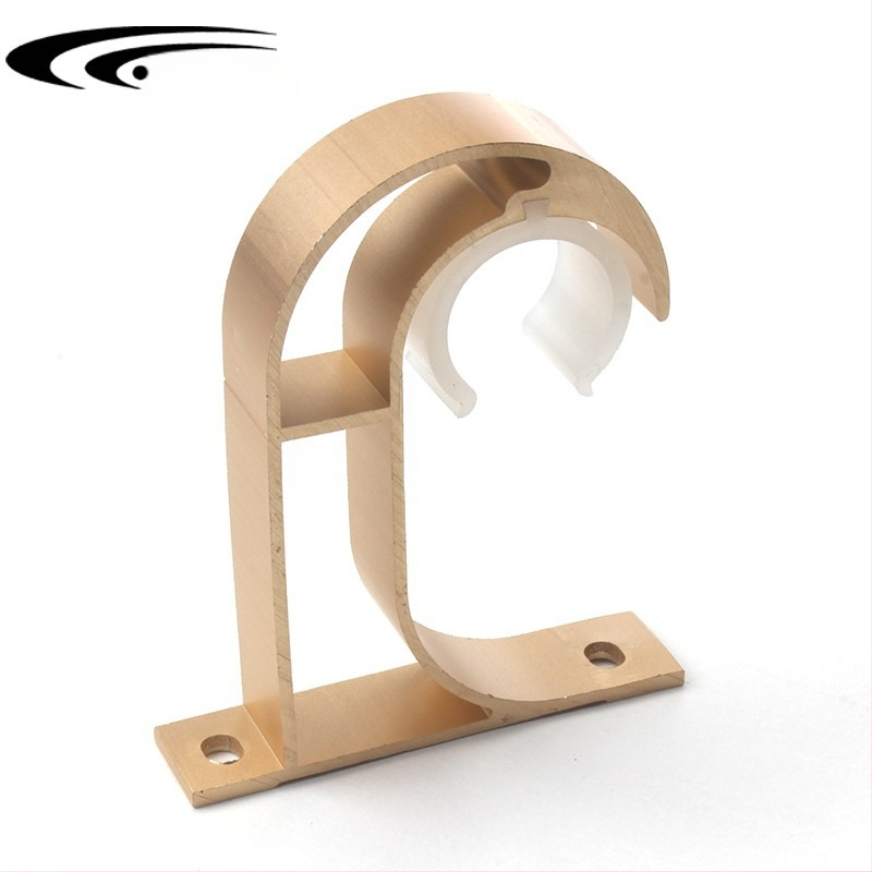 Romas stangas stiprinājums, alumīnija sakausējums, DGDM ar vienu āķi, piemērots aizkariem