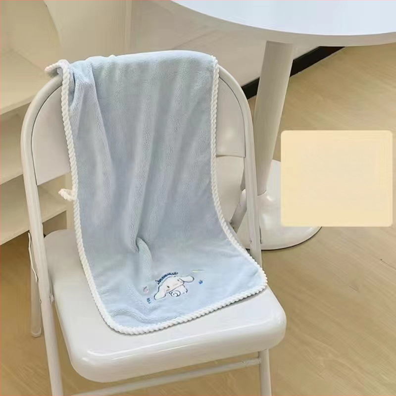 Set de prosoape de baie Yugui Dog, 3 piese, fleece coral, țesătură plată