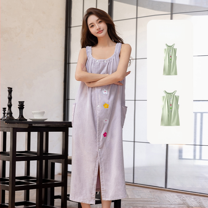 Halat de baie pentru femei, 100% bumbac, 500 g, pentru primăvară, marca Love in wine country