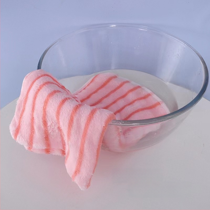 Viis korallfliisi käterätiku komplekt näole ja kätele — imav, kiuduvaba, kiiresti kuivavad, 70 g