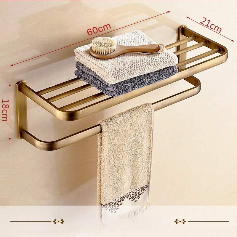 Dvieļu plaukts ar režģa grozu, antīka pārklājums, Eiropas stils, vien-slāņu/dvslāņu, Saiyue