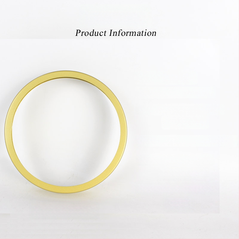 Кръгъл метален корпус за стенен часовник, кварцов ход, златист алуминиев обков (рамка), преден капак, опаковка 48 бр.