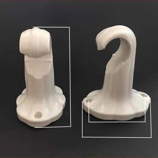 Universālais aizkaru stieņa stiprinājums — PP plastmasa, sienas stiprinājums, piemērots aizkariem, moderns minimālisma stils