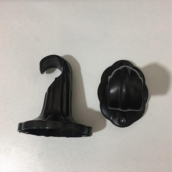 Universālais aizkaru stieņa stiprinājums — PP plastmasa, sienas stiprinājums, piemērots aizkariem, moderns minimālisma stils