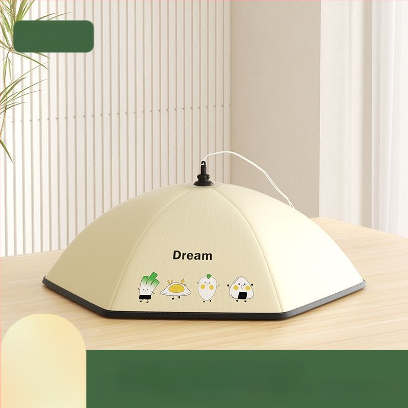 Purple Charm Workshop Sulankstomas izoliuotas maisto dangtelis – gabardinė + aliuminio folija, šiuolaikiškas stilius, daugiafunkcinis, izoliacija, dulkių apsauga