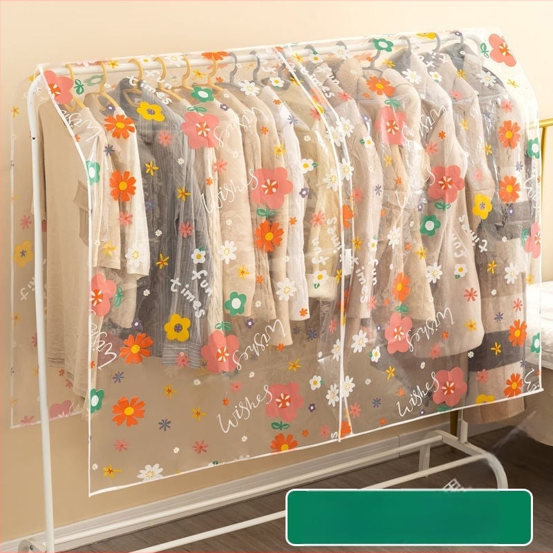 Κάλυμμα ρούχων από πλαστικό κατά της σκόνης – Απλό κινεζικού ύφους, για ταξίδια, προστασία από σκόνη