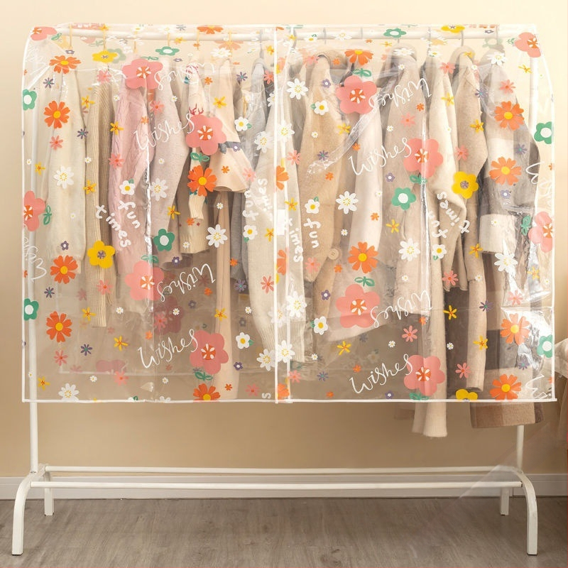 Κάλυμμα ρούχων από πλαστικό κατά της σκόνης – Απλό κινεζικού ύφους, για ταξίδια, προστασία από σκόνη