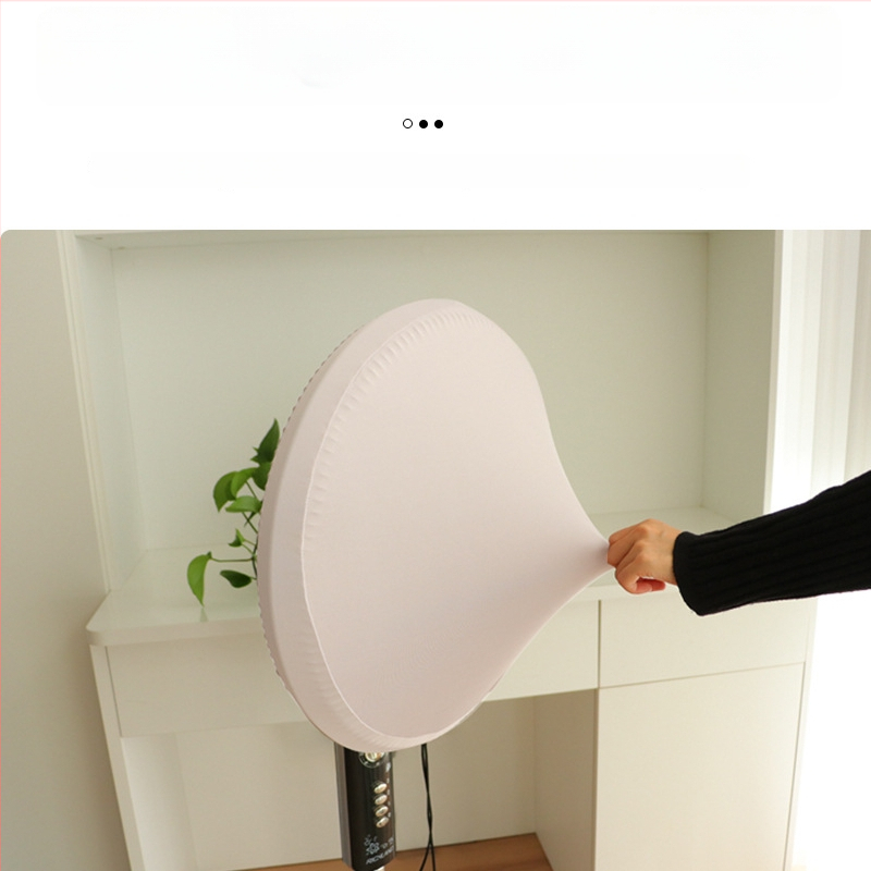 Kaixiu elastinis ventiliatoriaus gaubtas — dulkių apsauga stovintiems ir sieniniams ventiliatoriams, medžiaga milk silk, 2024 leidimas, pakuotėje 100 vnt