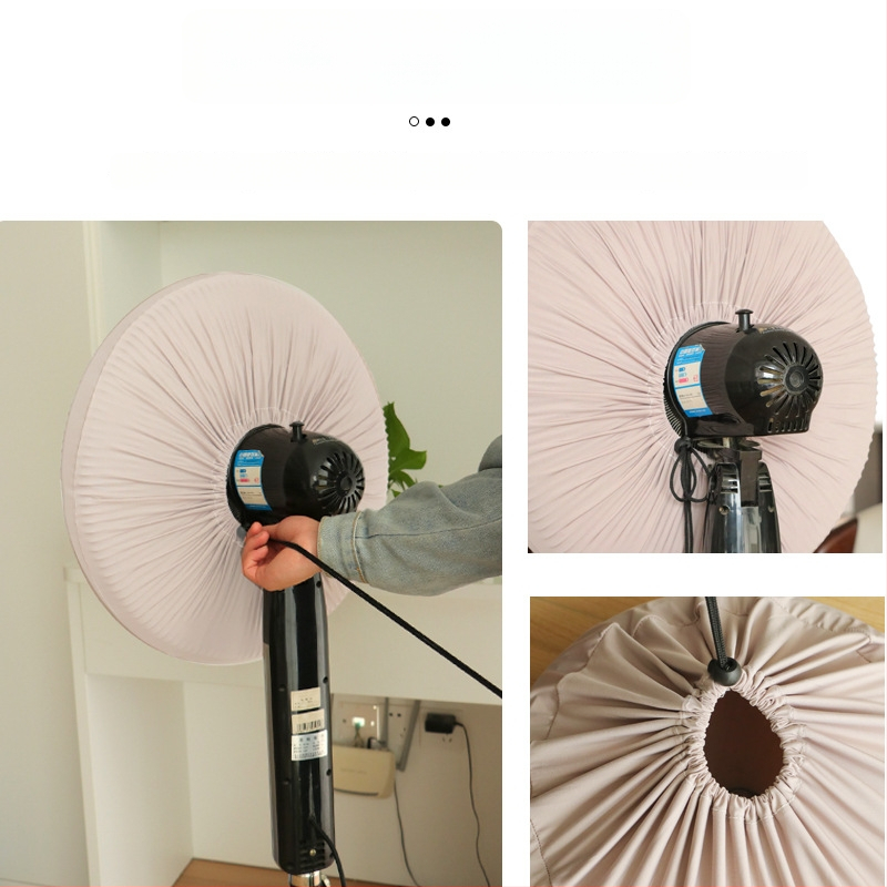 Kaixiu elastinis ventiliatoriaus gaubtas — dulkių apsauga stovintiems ir sieniniams ventiliatoriams, medžiaga milk silk, 2024 leidimas, pakuotėje 100 vnt