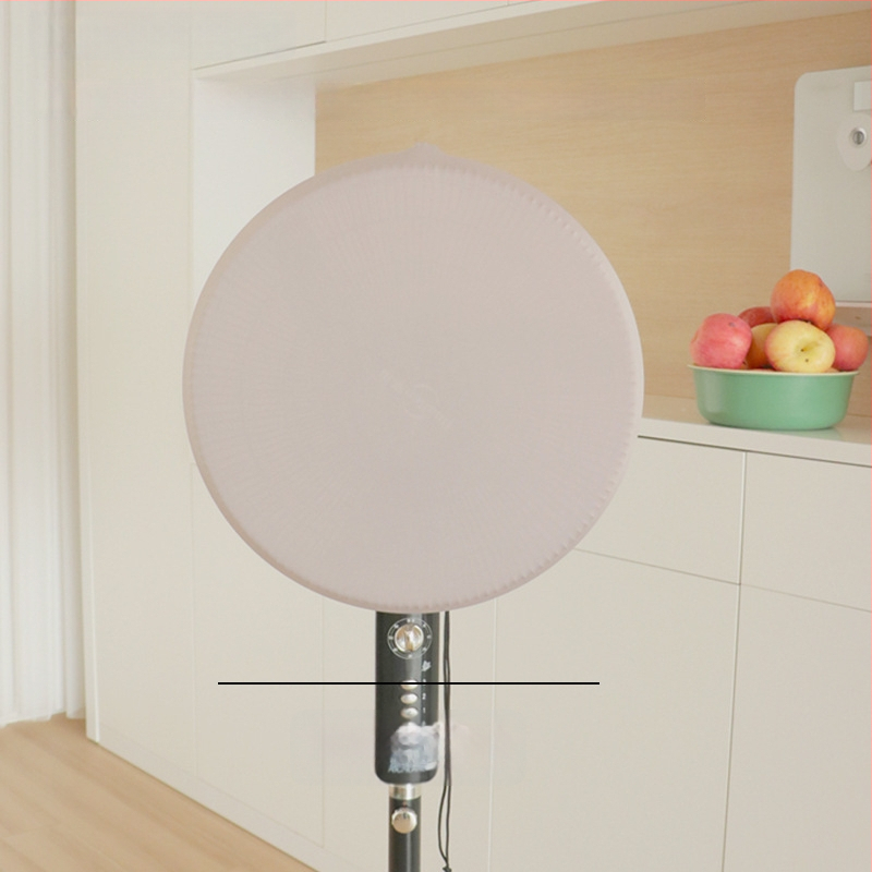 Kaixiu elastinis ventiliatoriaus gaubtas — dulkių apsauga stovintiems ir sieniniams ventiliatoriams, medžiaga milk silk, 2024 leidimas, pakuotėje 100 vnt