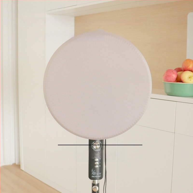 Kaixiu elastinis ventiliatoriaus gaubtas — dulkių apsauga stovintiems ir sieniniams ventiliatoriams, medžiaga milk silk, 2024 leidimas, pakuotėje 100 vnt