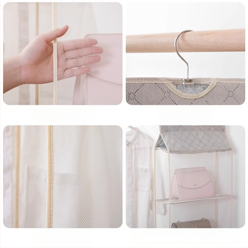 Κρεμάστρα αποθήκευσης, πολλαπλών επιπέδων, μη υφασμένο ύφασμα, μοντέλο Q-95, απλός και μοντέρνος τρισδιάστατος σχεδιασμός, αποθήκευση υπνοδωματίου