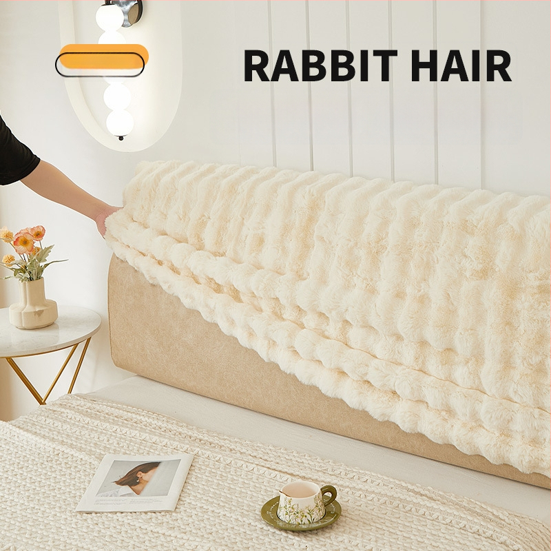 Xulai trumpas pūkuotas lovos šoninis užvalkalas — šiuolaikiškas minimalistinis stilius, dulkių gaudyklė/sofos dangtis