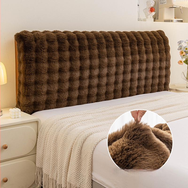 Xulai trumpas pūkuotas lovos šoninis užvalkalas — šiuolaikiškas minimalistinis stilius, dulkių gaudyklė/sofos dangtis