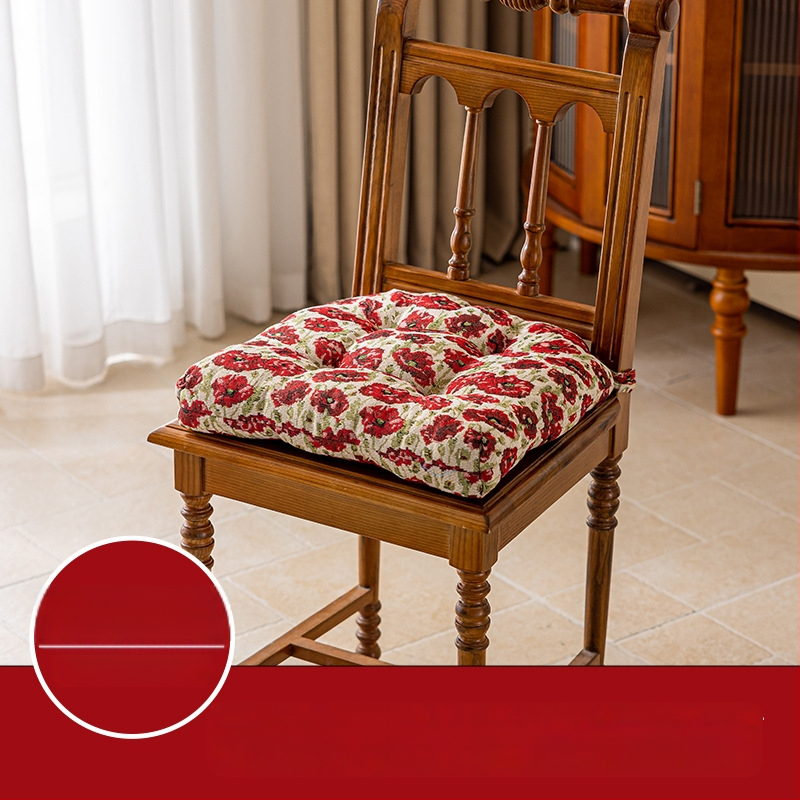 Perna pentru scaunul de dining, din poliester, umplutură PP bumbac, model floral, stil pastoral