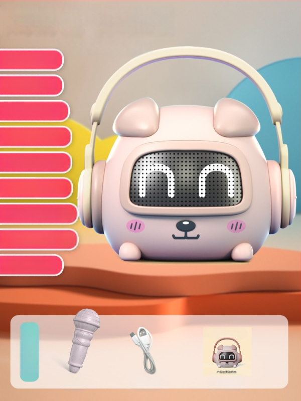 Vaikų išmanusis ankstyvosios edukacijos įrenginys pasakojimams — Bluetooth, nuotolinio valdymo pultas, įkraunama, muzika; plastikinis korpusas; amžius 0–3 metai