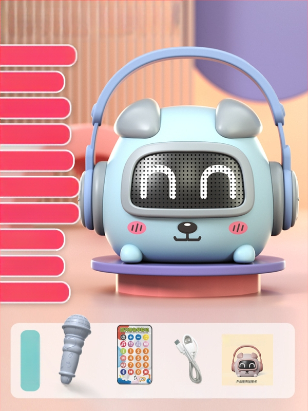 Vaikų išmanusis ankstyvosios edukacijos įrenginys pasakojimams — Bluetooth, nuotolinio valdymo pultas, įkraunama, muzika; plastikinis korpusas; amžius 0–3 metai