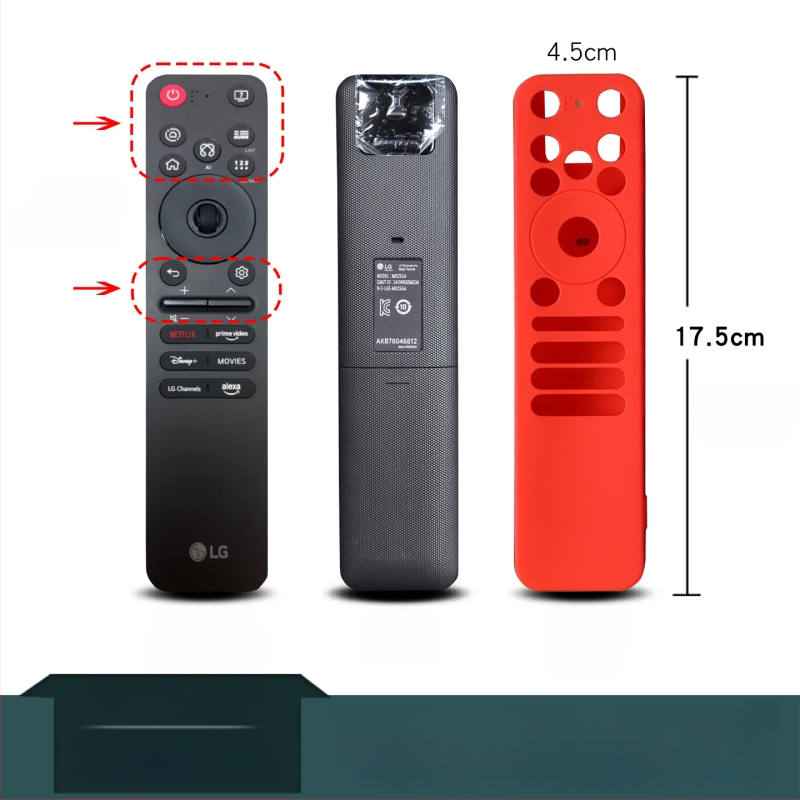 LG MR25GA nuotolinio valdymo pulto dėklas – silikonas, smūgiams atsparus, kritimo apsauga, įbrėžimų atsparumas, storesnis