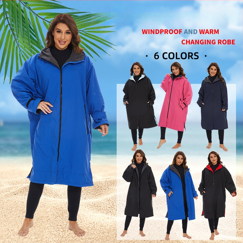 Talvine ujumis-žiin häälik rätik-mantel kapuuts tuulekindluseks välitingimustes – 85% polüamiid, 15% nailon, 150D, üle 500 g, superfin kiud