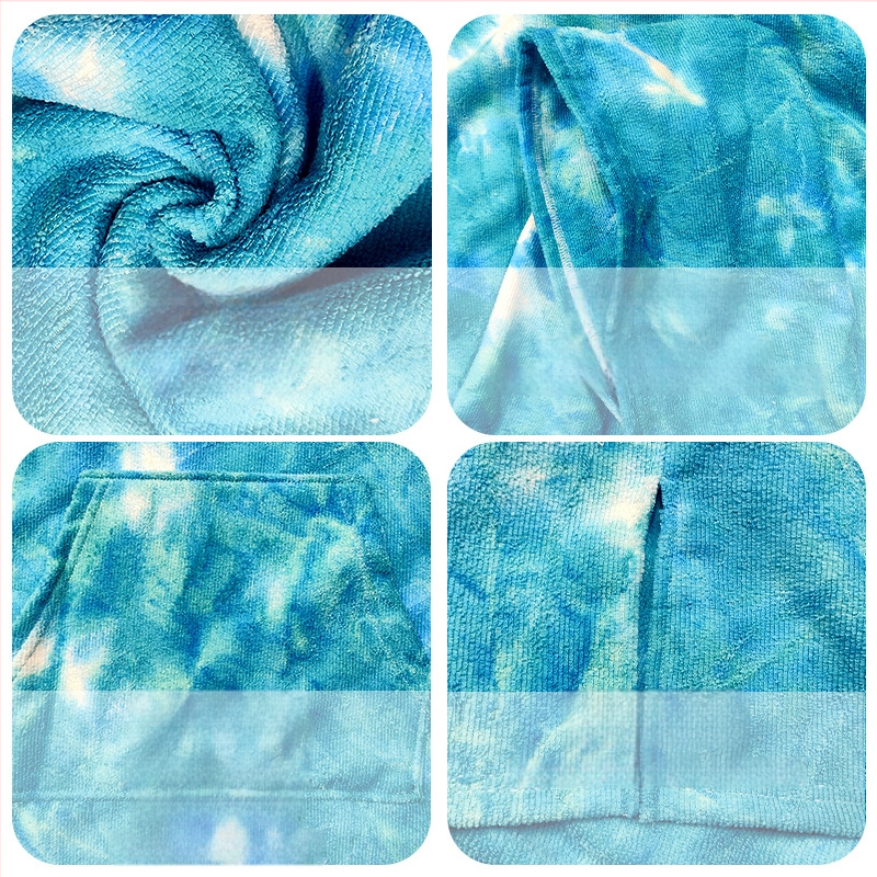 Mikrofiberist kapuutsiga rannapončo, Red ti bränd, 200–300 g, 150D