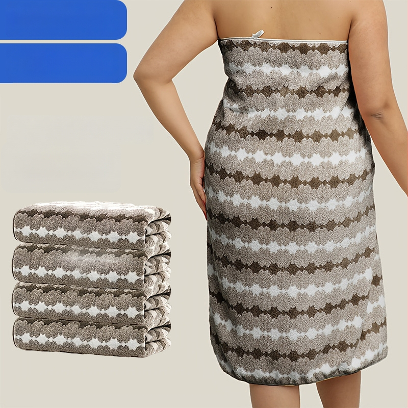 4-osaline vannitoarätikute komplekt Lantern Flower muster, materjal korallfliis, 150D kiud, lihtne kudumine, 200–300 g