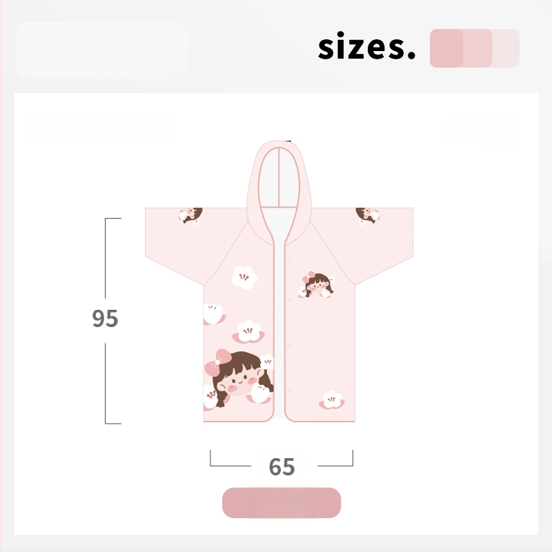 Laste kapuutsiga käterätik ujumiseks — vannitoa/plaažikäterätik lastele, nööpidega (300–400 g; materjal: muu; lõngad: muu; tootmisprotsess: muu; kategooria: vannitoa/plaažikäterätik)