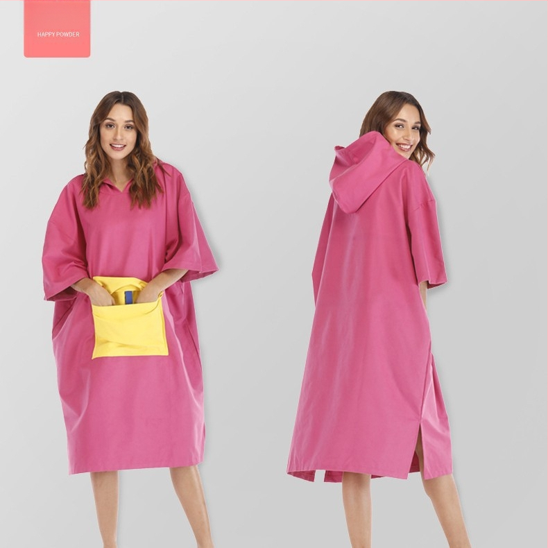 Ülikerge kokkukäiv randrätik sukelduv kate ja kiiresti kuivatav riietumisrõivas — Materjal: peenkiud • Kaal: 200–300 g • Bränd: ideal made